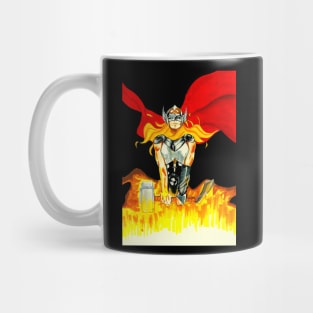 thunder goddess in fire Mug